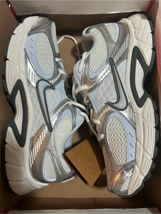 Nike Shoes - Nike White Silver Gray Mesh Trail-Runner Sneakers
